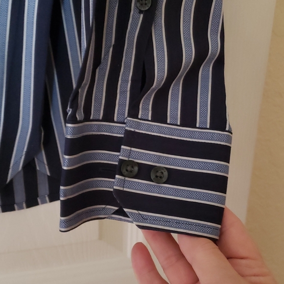 NWOT Perry Ellis Dress Shirt, XL - Picture 3 of 5